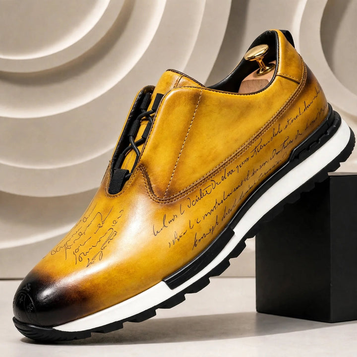 Eliano Cowhide Leather Sneakers