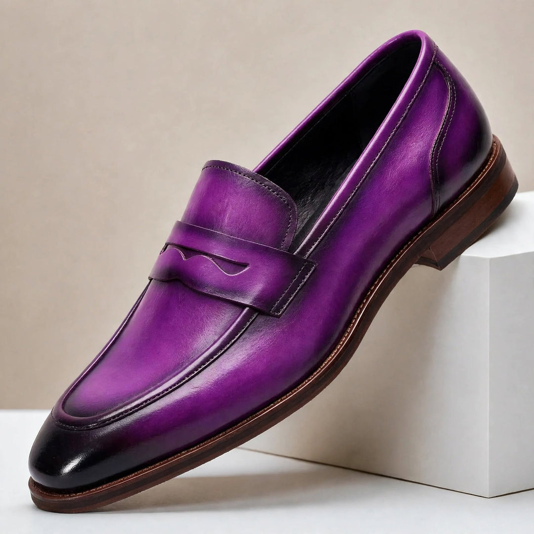 Gorvani Cowhide Leather Loafers