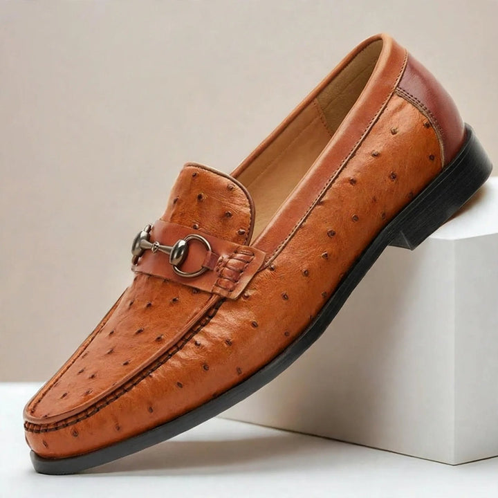 Borvani Cowhide Leather Loafers