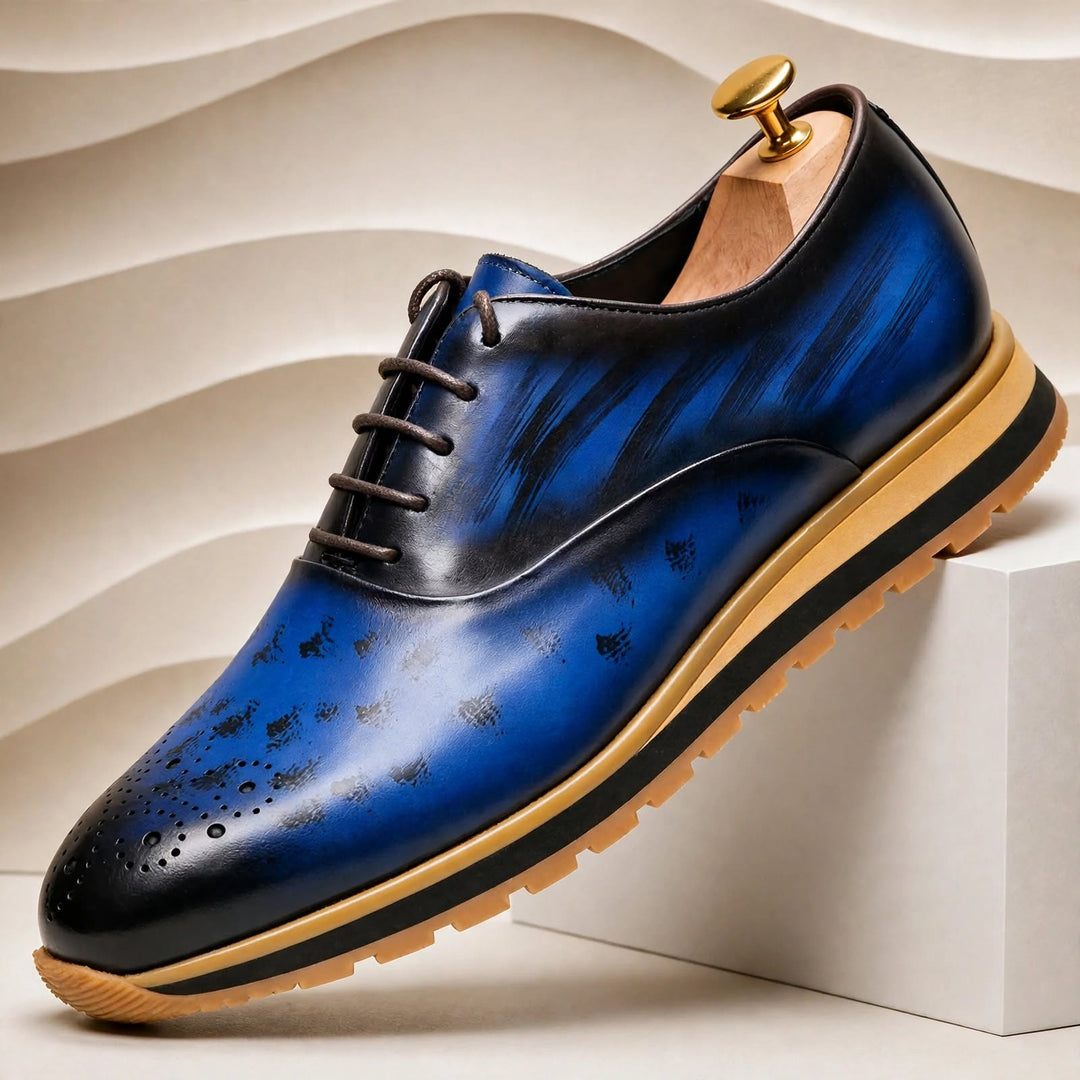 Barciano Cowhide Leather Sneakers