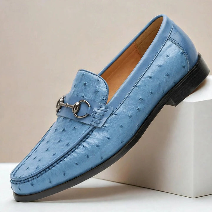 Borvani Cowhide Leather Loafers