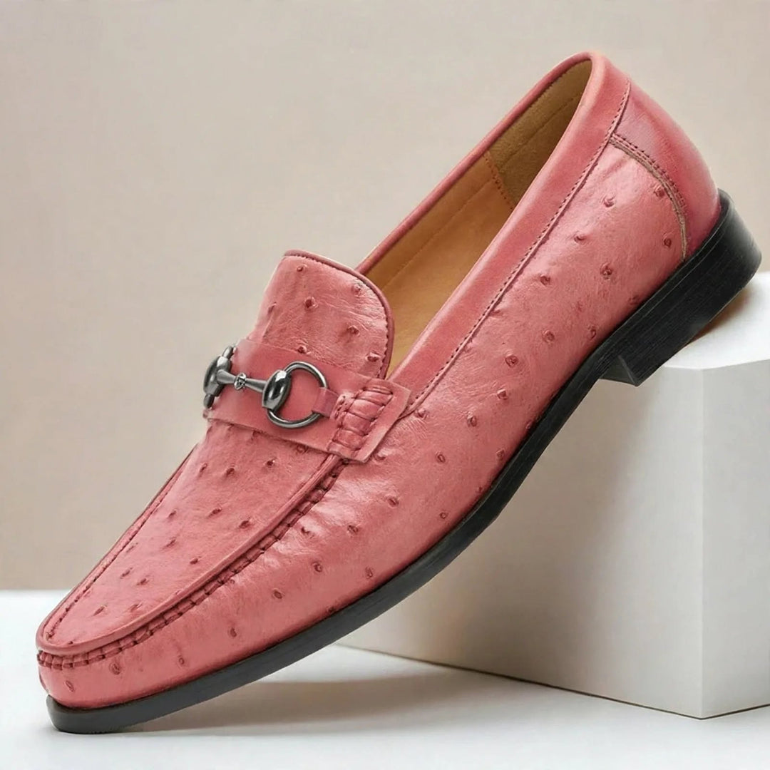 Borvani Cowhide Leather Loafers