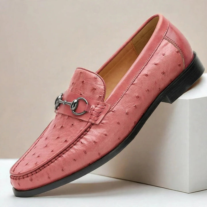 Borvani Cowhide Leather Loafers