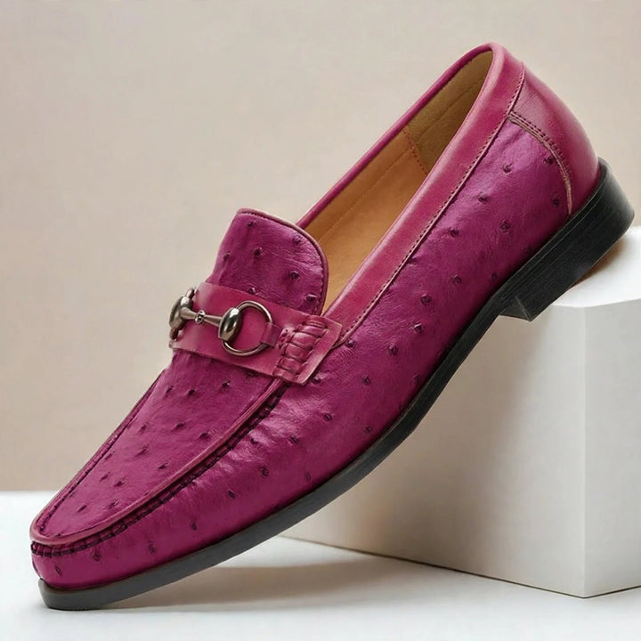 Borvani Cowhide Leather Loafers
