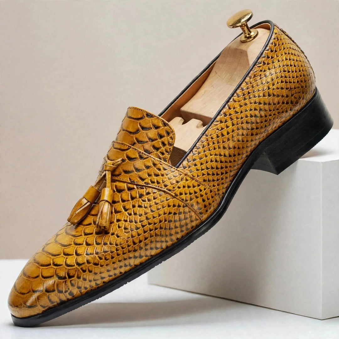 Tallario Cowhide Leather Loafers