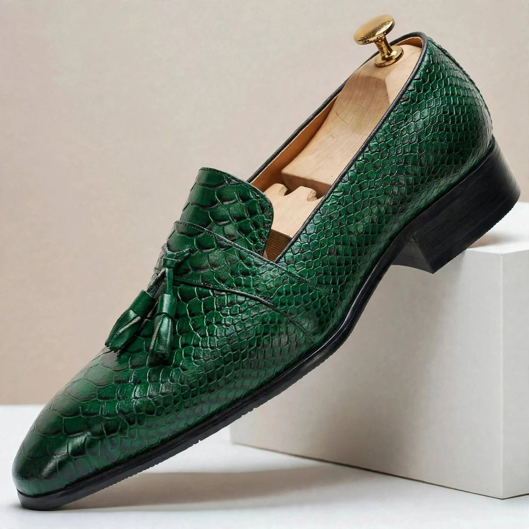 Tallario Cowhide Leather Loafers