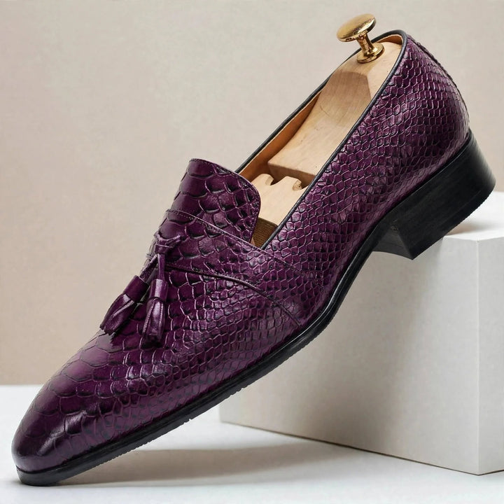 Tallario Cowhide Leather Loafers