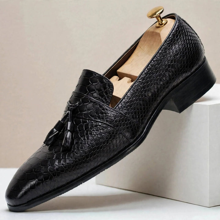 Tallario Cowhide Leather Loafers