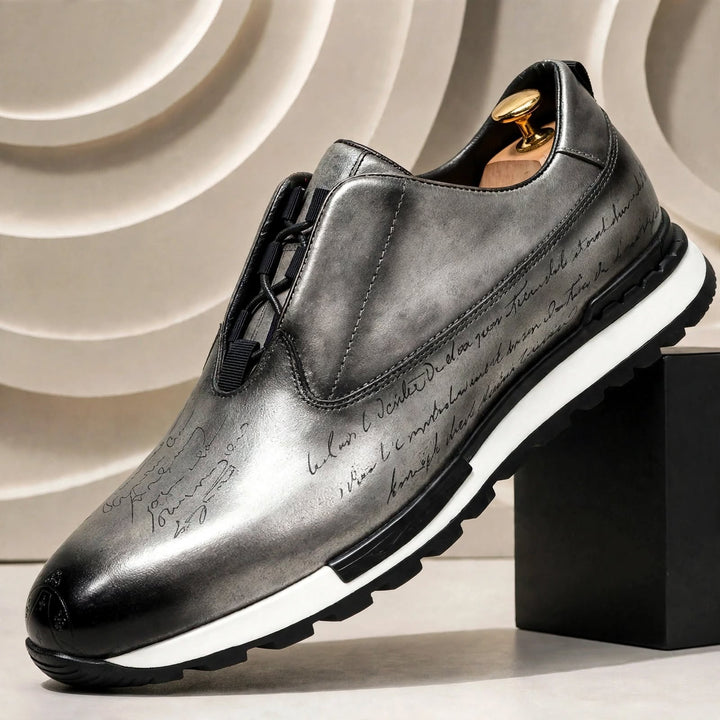 Eliano Cowhide Leather Sneakers