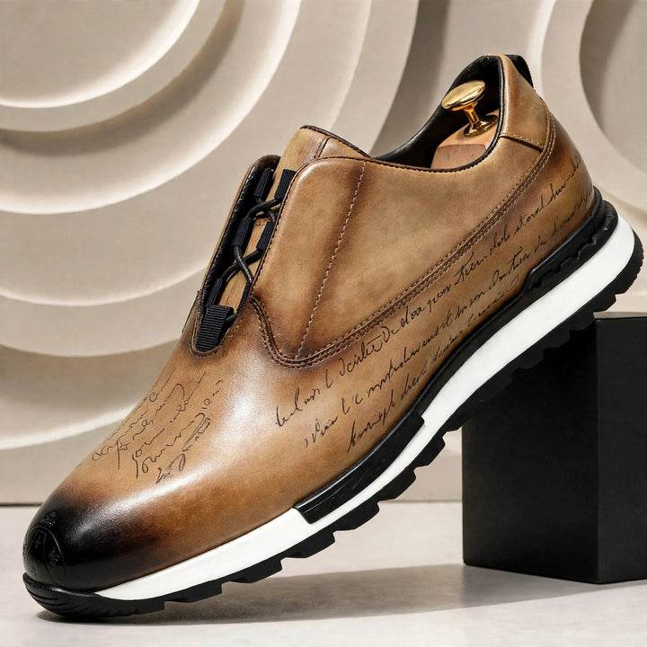 Eliano Cowhide Leather Sneakers
