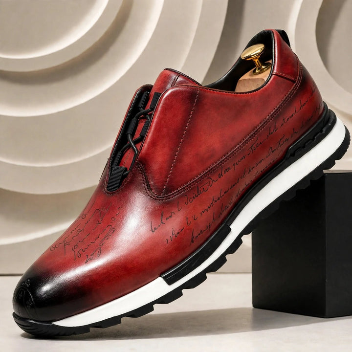 Eliano Cowhide Leather Sneakers