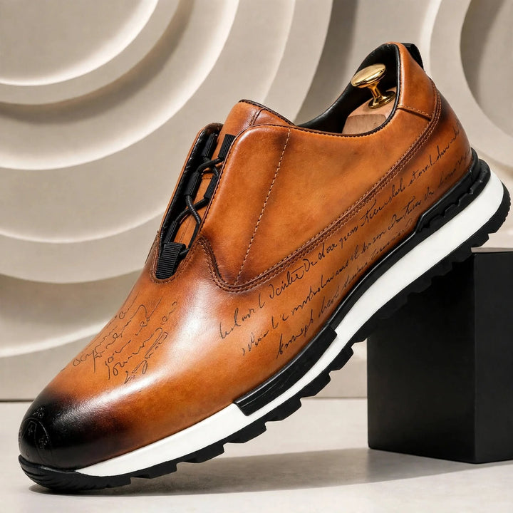 Eliano Cowhide Leather Sneakers