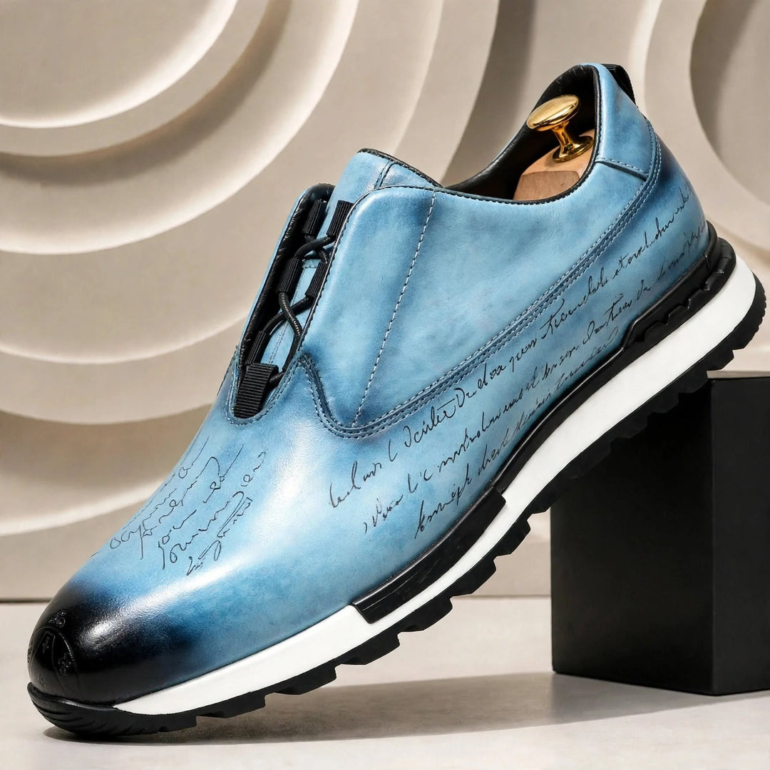 Eliano Cowhide Leather Sneakers