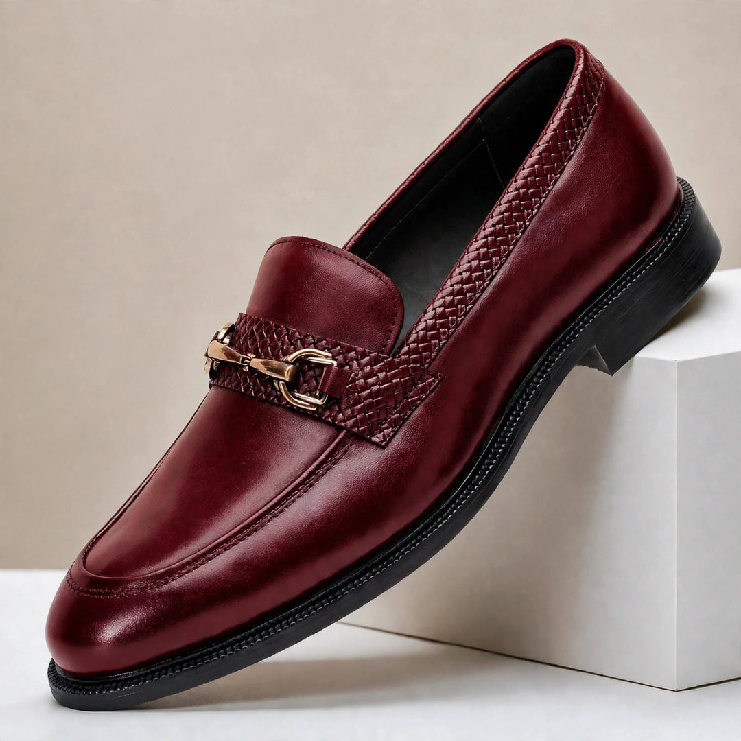 Galenzo Cowhide Leather Loafers
