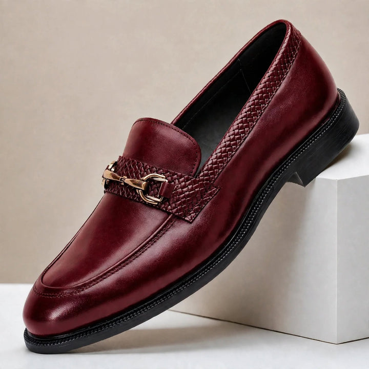 Galenzo Cowhide Leather Loafers