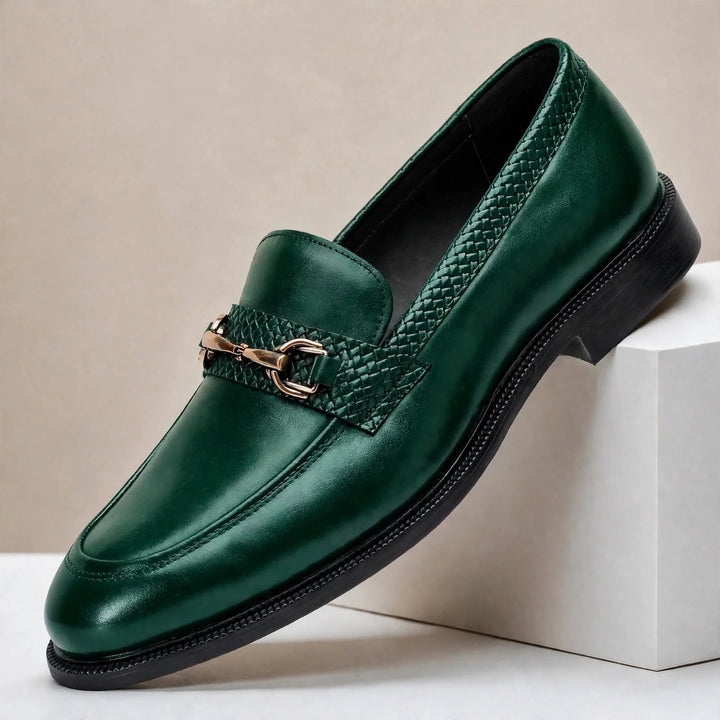 Galenzo Cowhide Leather Loafers