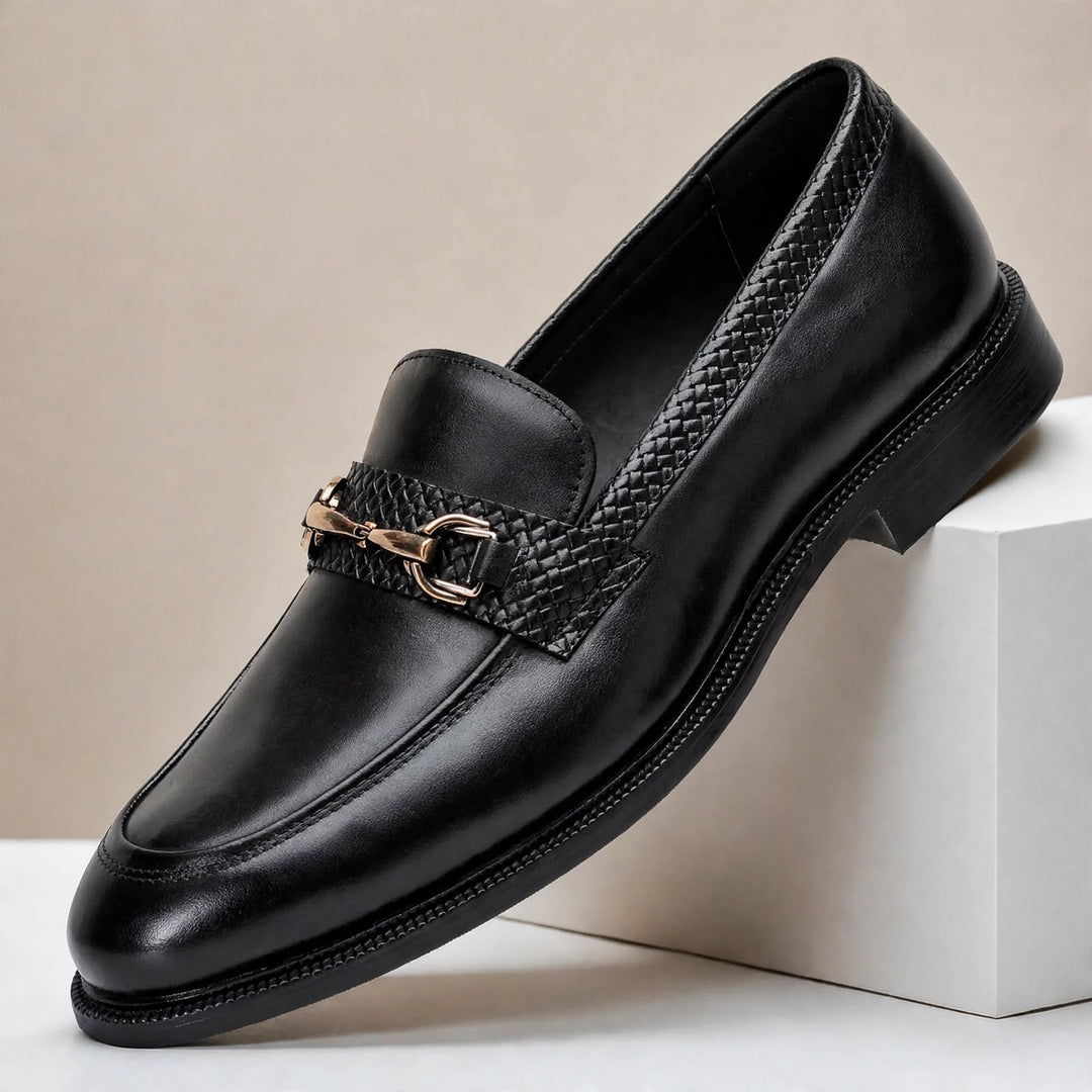 Galenzo Cowhide Leather Loafers