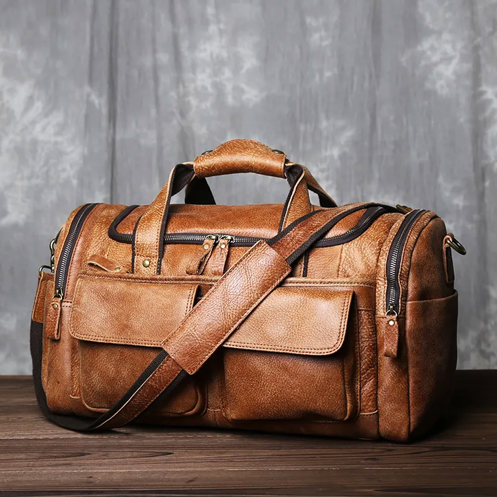 Callum Bay Genuine Leather Duffle Bag