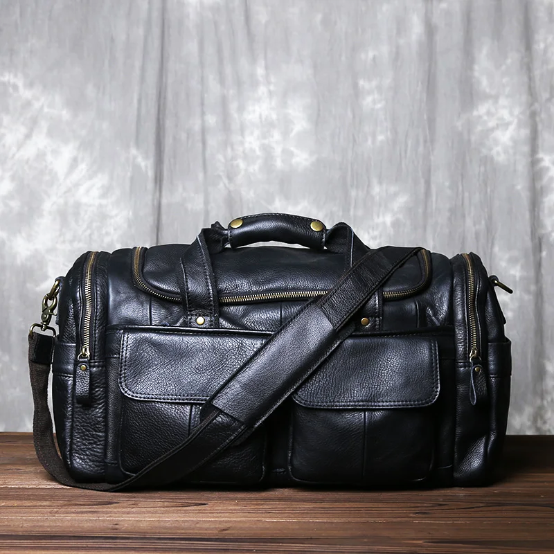 Callum Bay Genuine Leather Duffle Bag