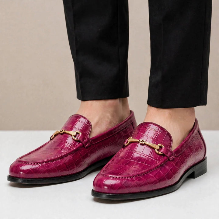 Allen Cowhide Leather Loafers