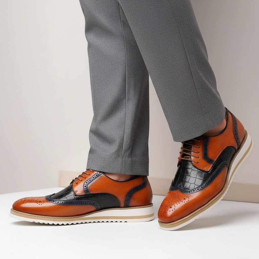 Romano Cowhide Leather Shoes