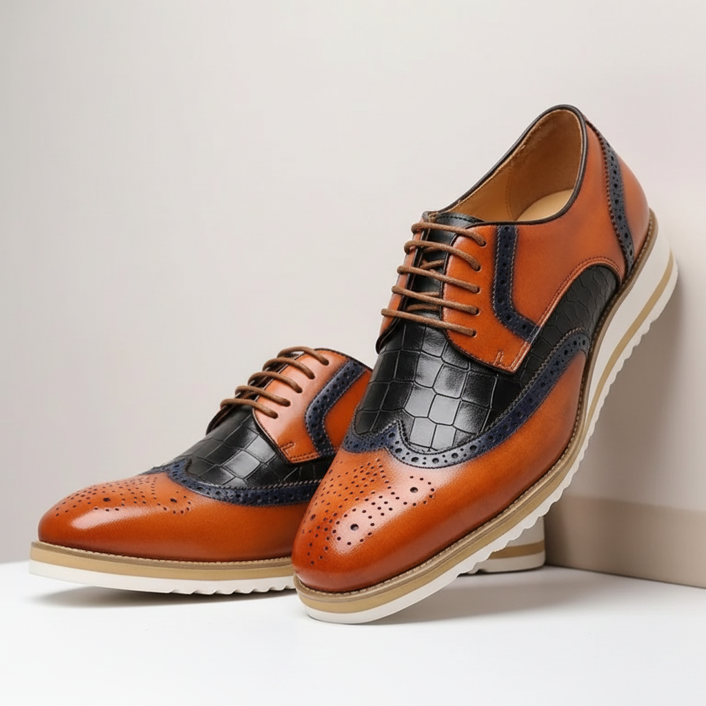 Romano Cowhide Leather Shoes