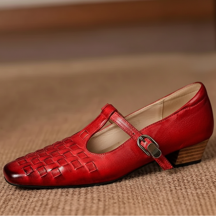 Soretta Genuine Leather Heels