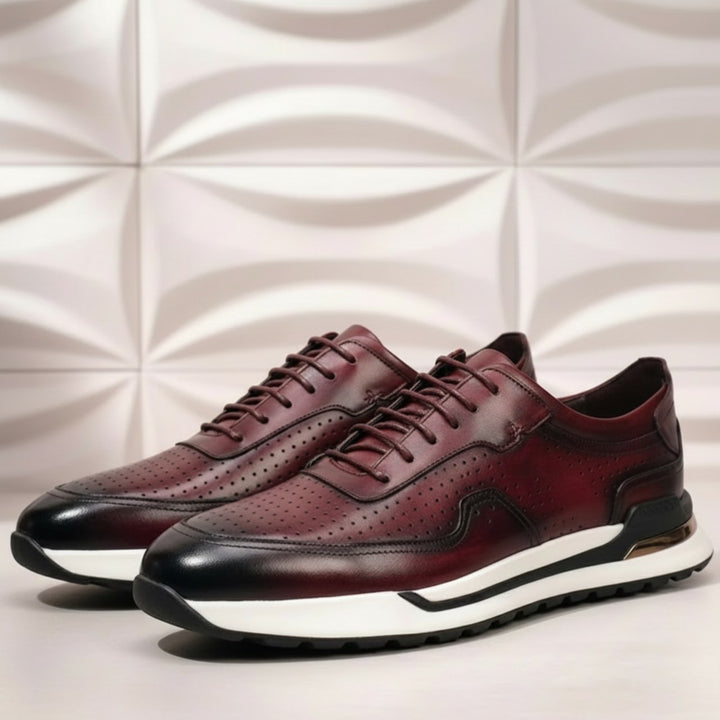 Valencia Cowhide Leather Sneakers