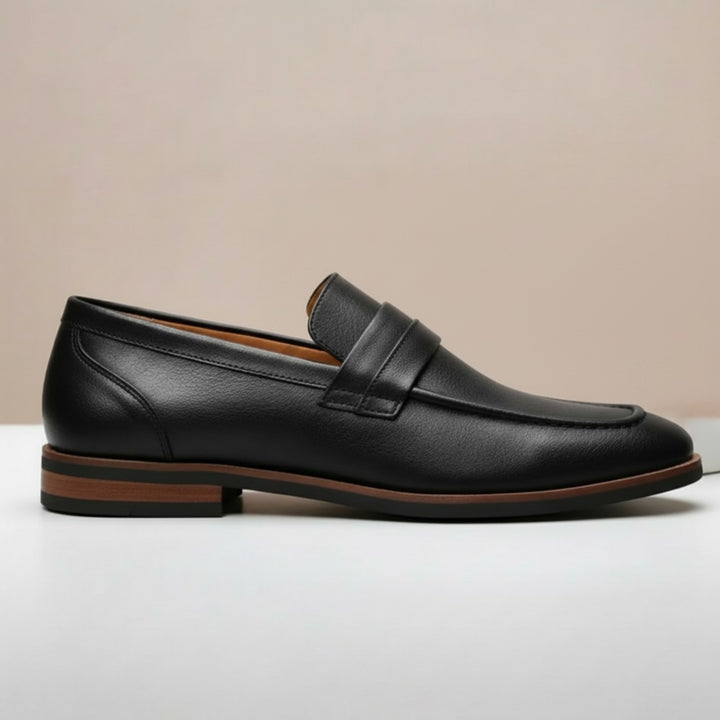 Alfero Cowhide Leather Loafers