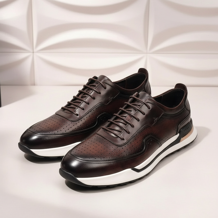 Valencia Cowhide Leather Sneakers
