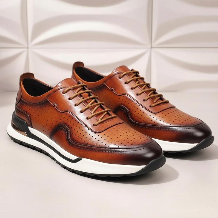 Valencia Cowhide Leather Sneakers
