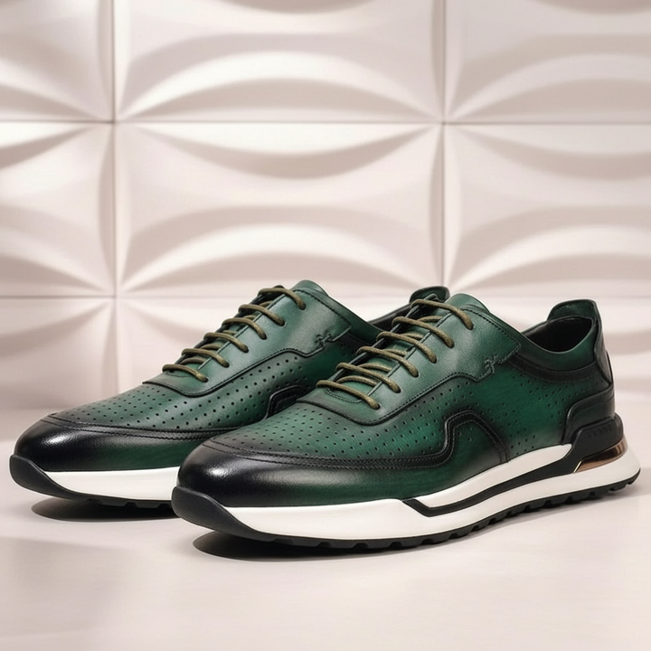 Valencia Cowhide Leather Sneakers