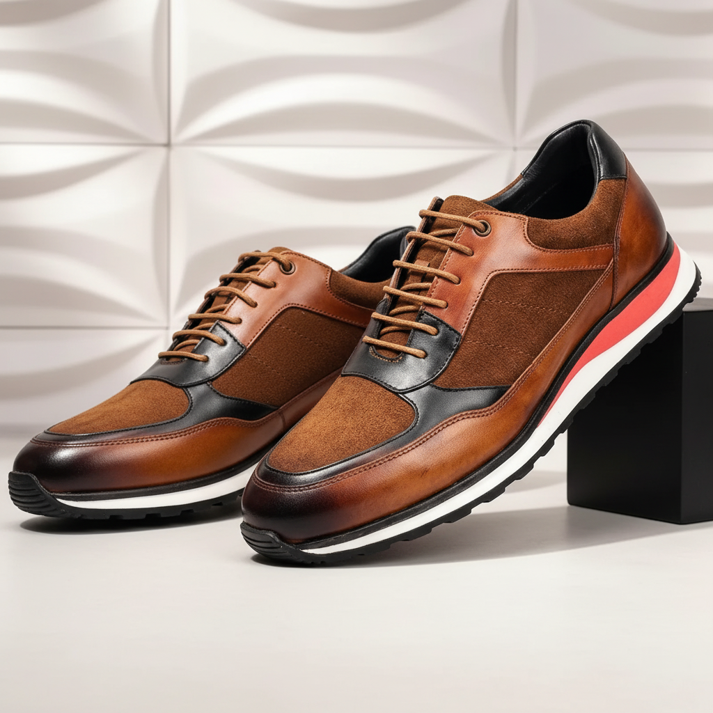 Lurelli Cowhide Leather Sneakers