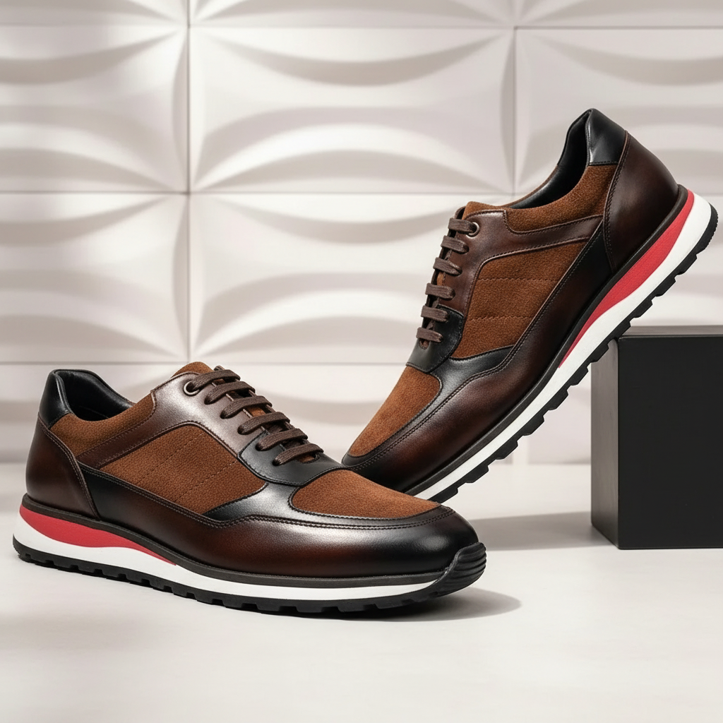 Lurelli Cowhide Leather Sneakers