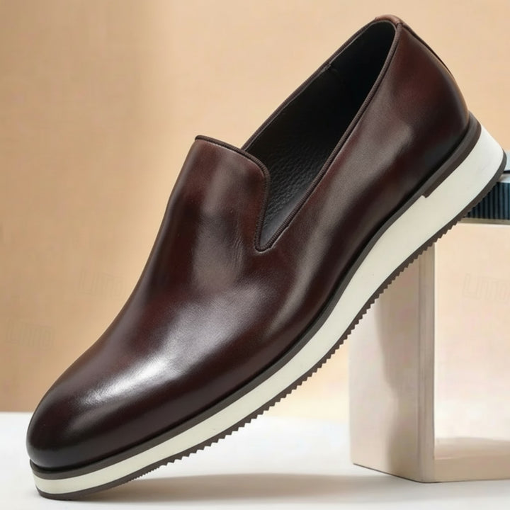 Montario Cowhide Leather Loafers