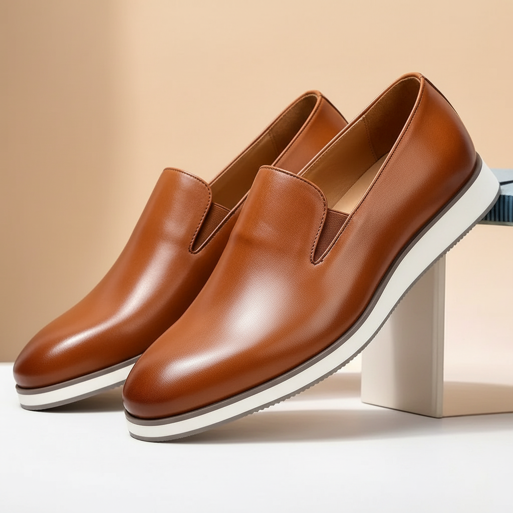 Montario Cowhide Leather Loafers