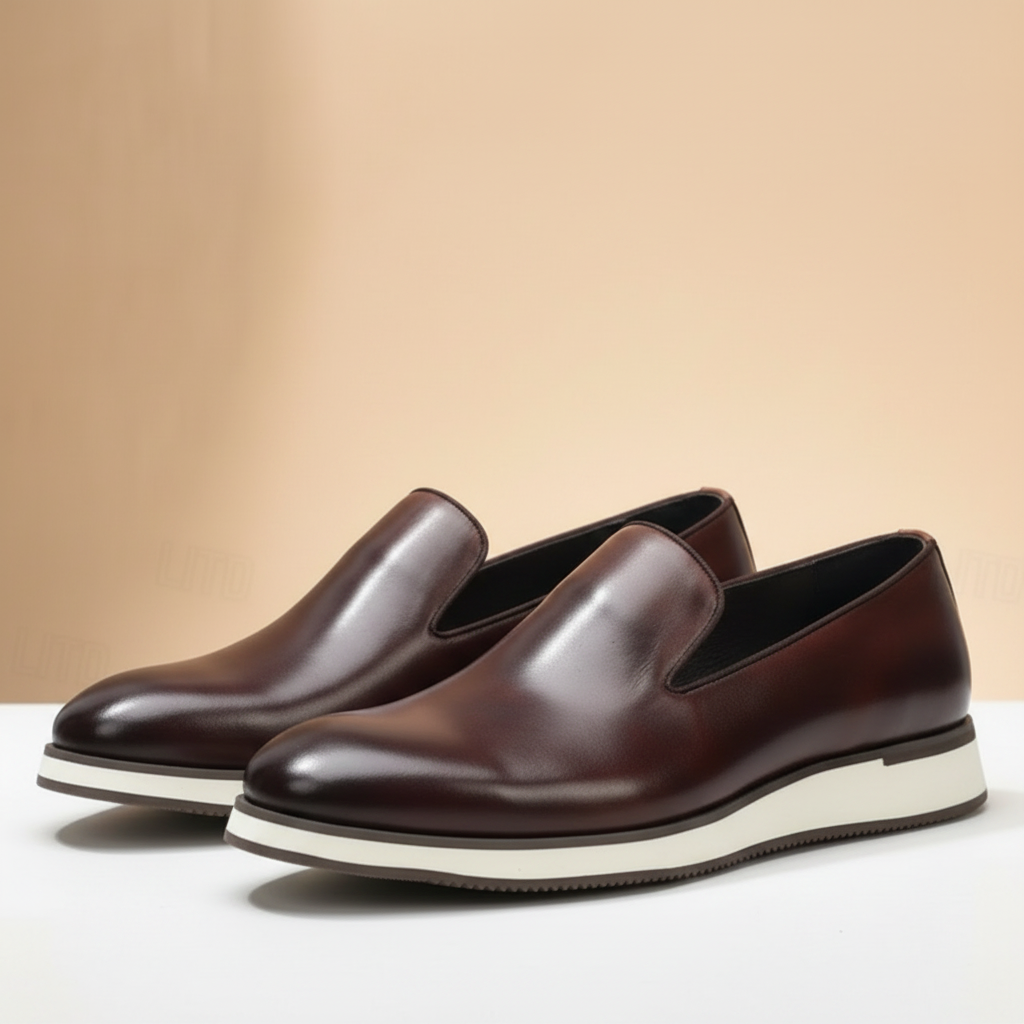 Montario Cowhide Leather Loafers