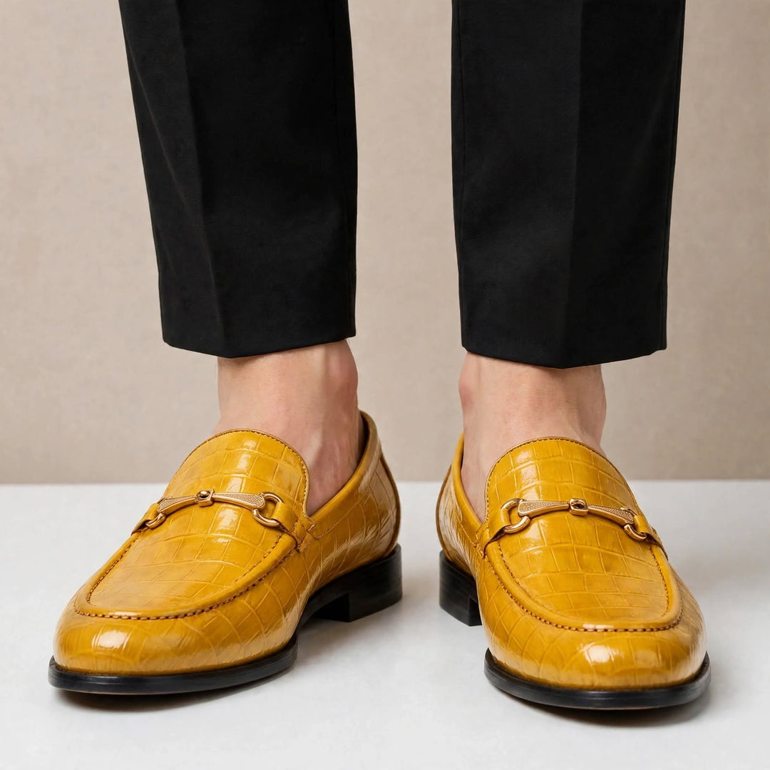 Allen Cowhide Leather Loafers