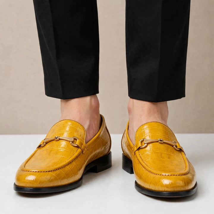 Allen Cowhide Leather Loafers