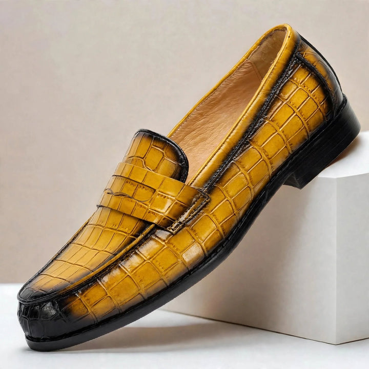 Lastello Cowhide Leather Loafers