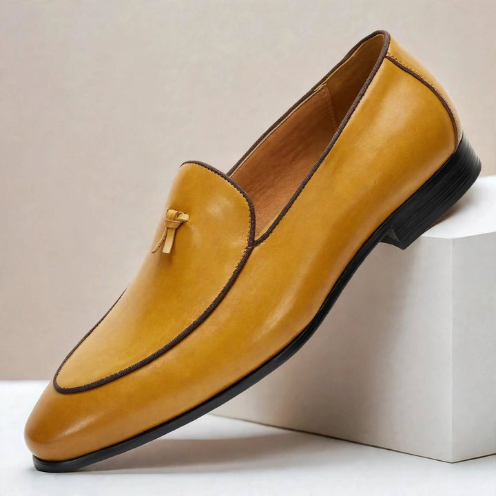 Azura Cowhide Leather Loafers