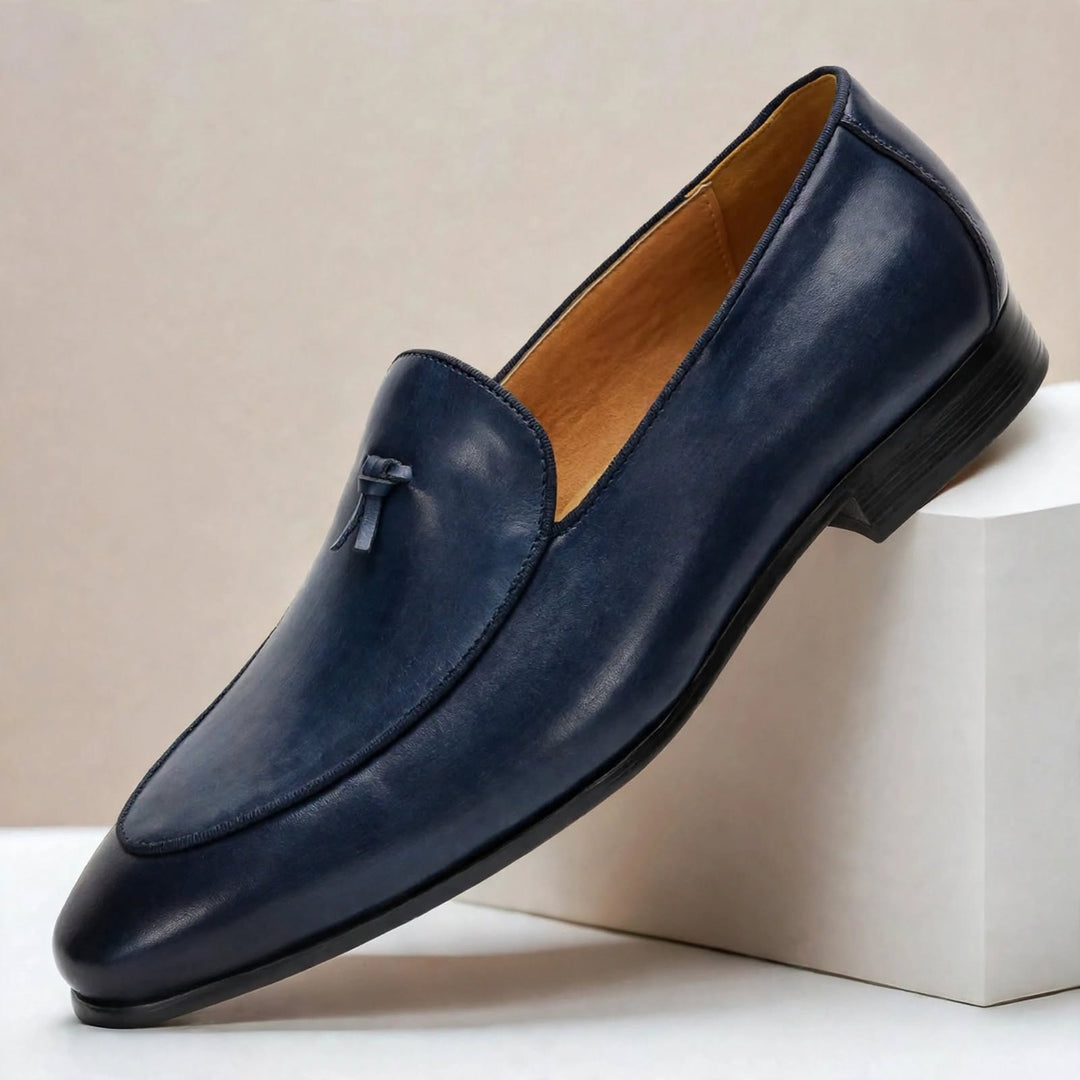 Azura Cowhide Leather Loafers