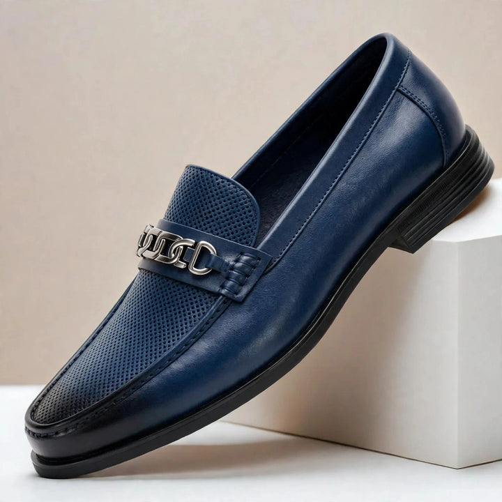Vatore Cowhide Leather Loafers