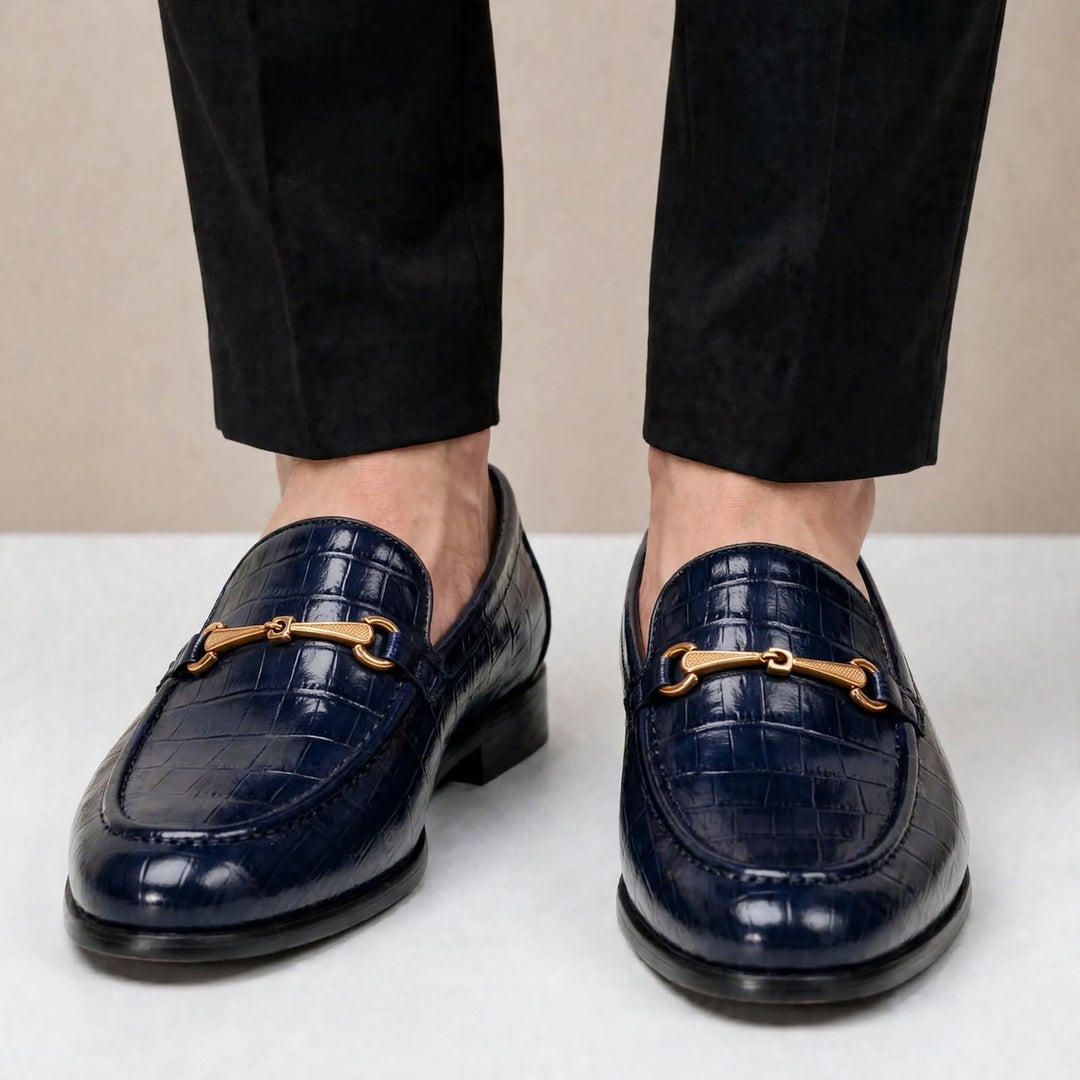 Allen Cowhide Leather Loafers