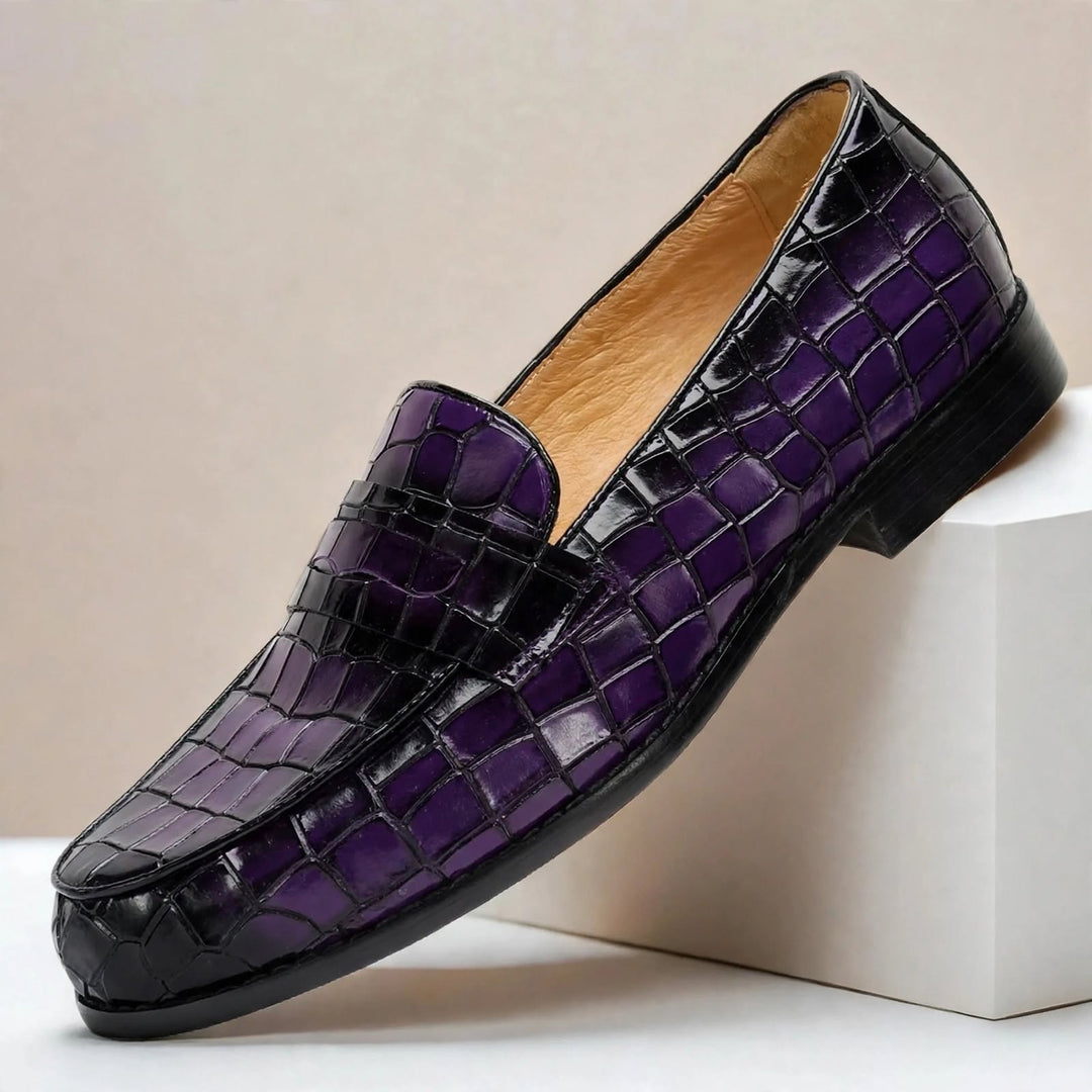 Lastello Cowhide Leather Loafers