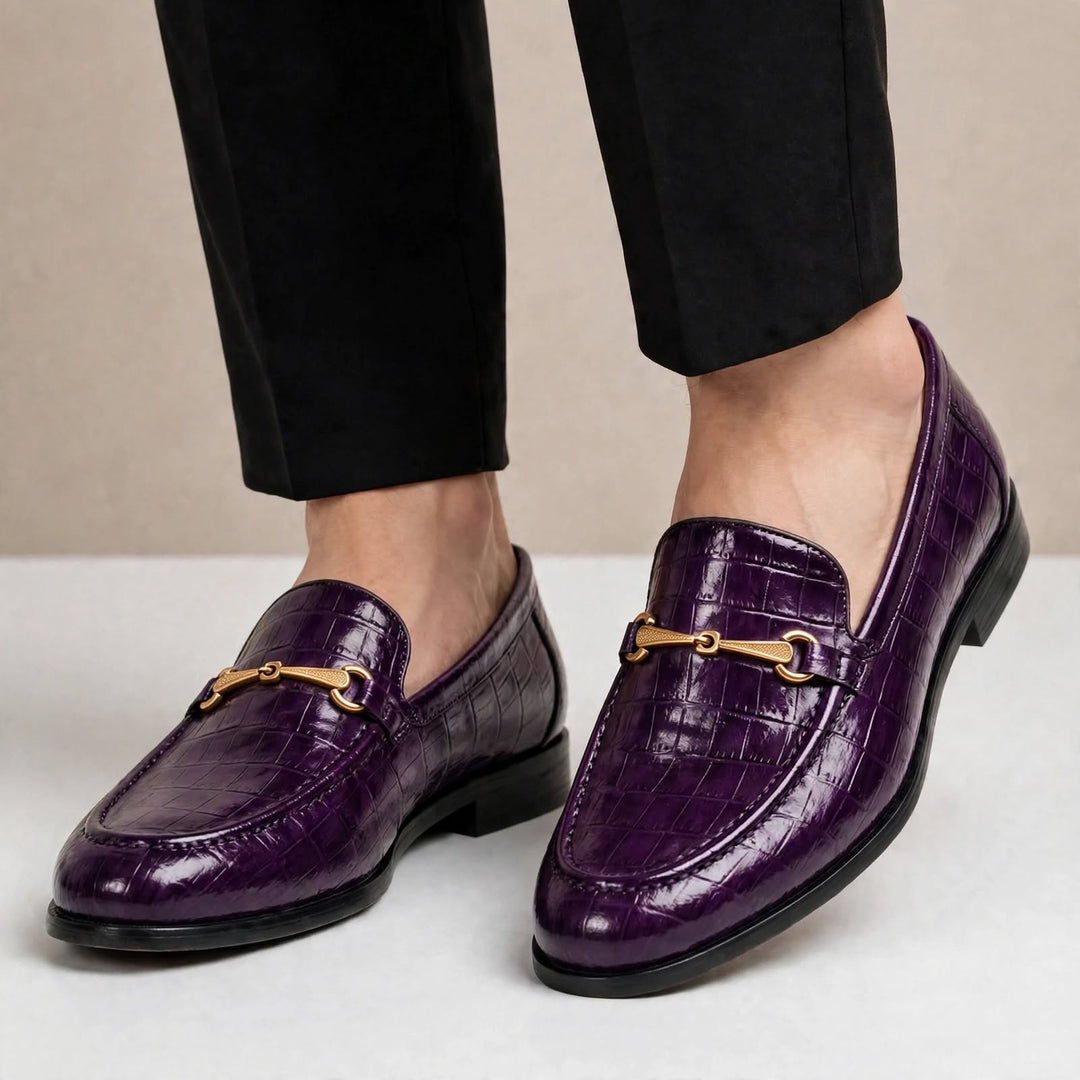 Allen Cowhide Leather Loafers