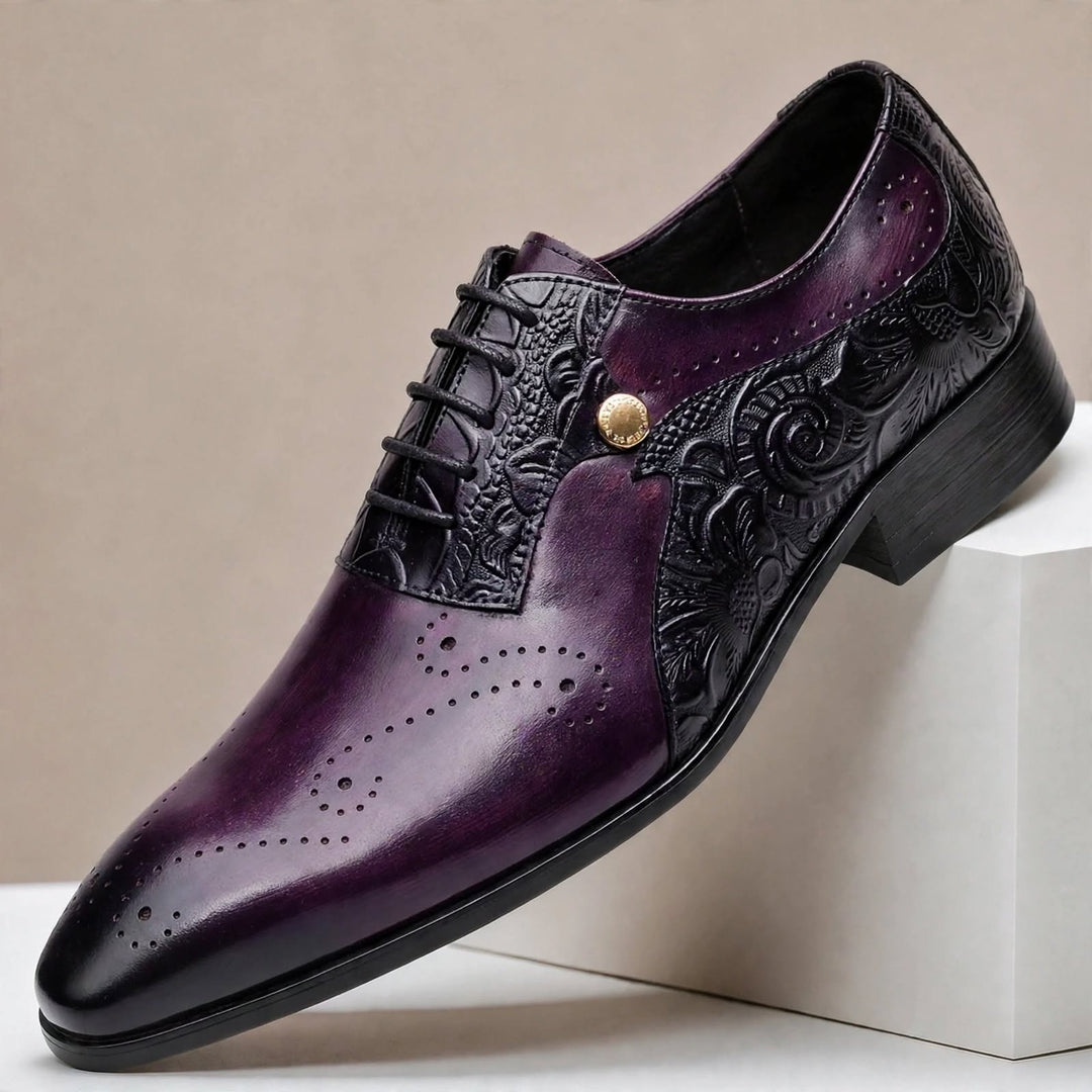 Balerio Cowhide Leather Shoes