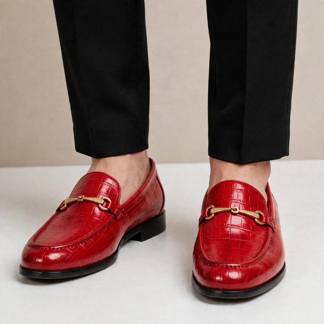 Allen Cowhide Leather Loafers