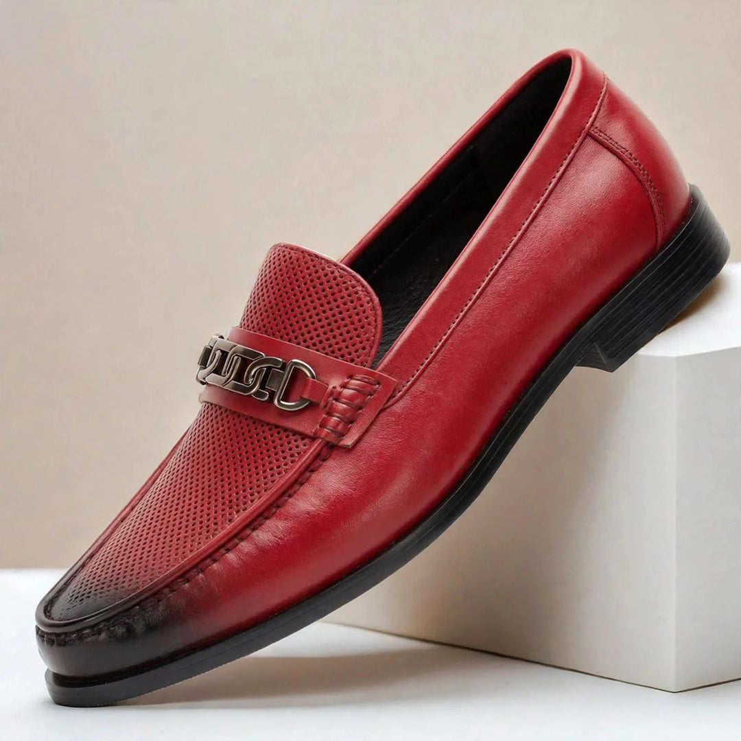 Vatore Cowhide Leather Loafers