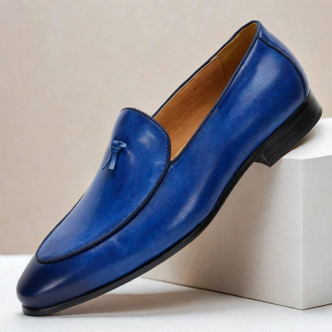 Azura Cowhide Leather Loafers